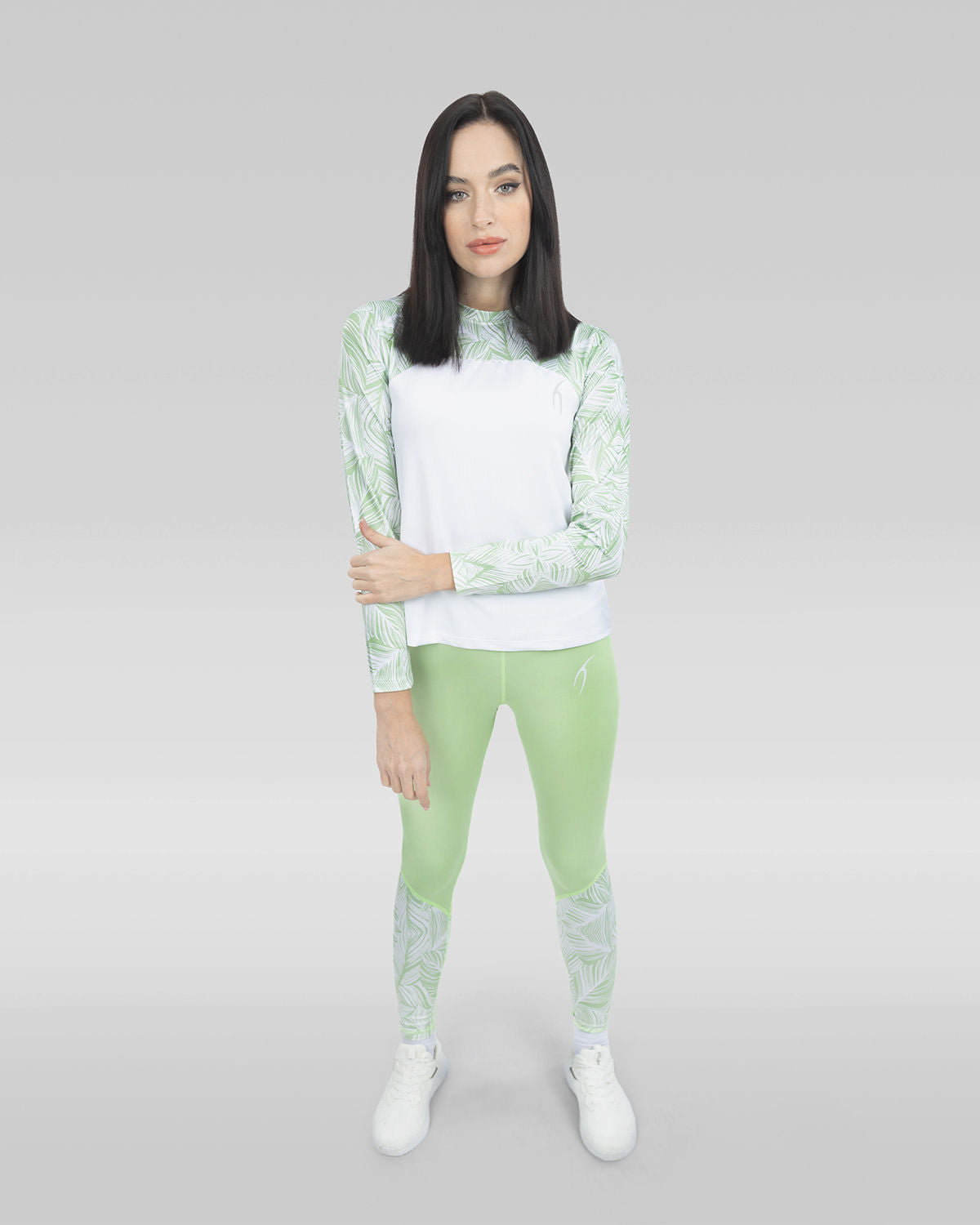 Flowery Green Leggings-Atum -42698933