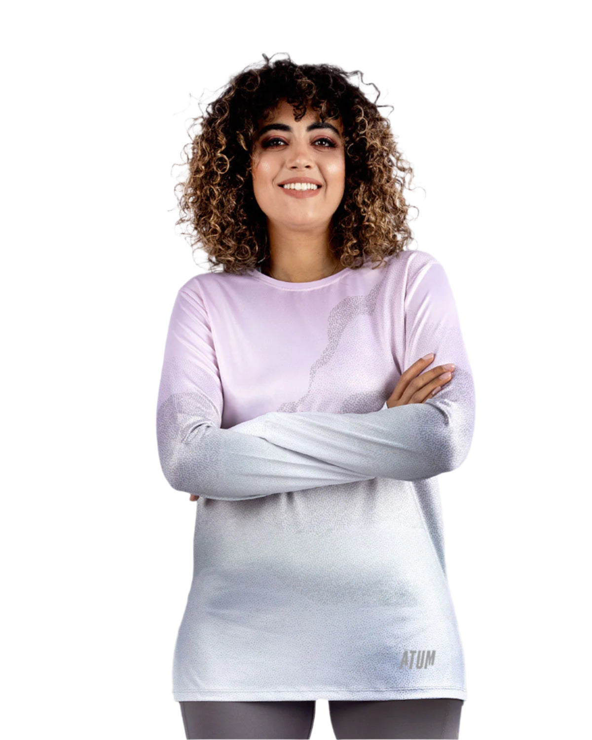 Women's Gradient Pink Top-Atum -63702167