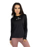 Crew Neck Women's Black T-Shirt