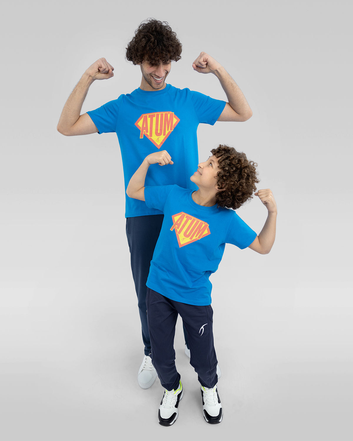 Super Hero Boy's Blue T-Shirt-Atum -16092957