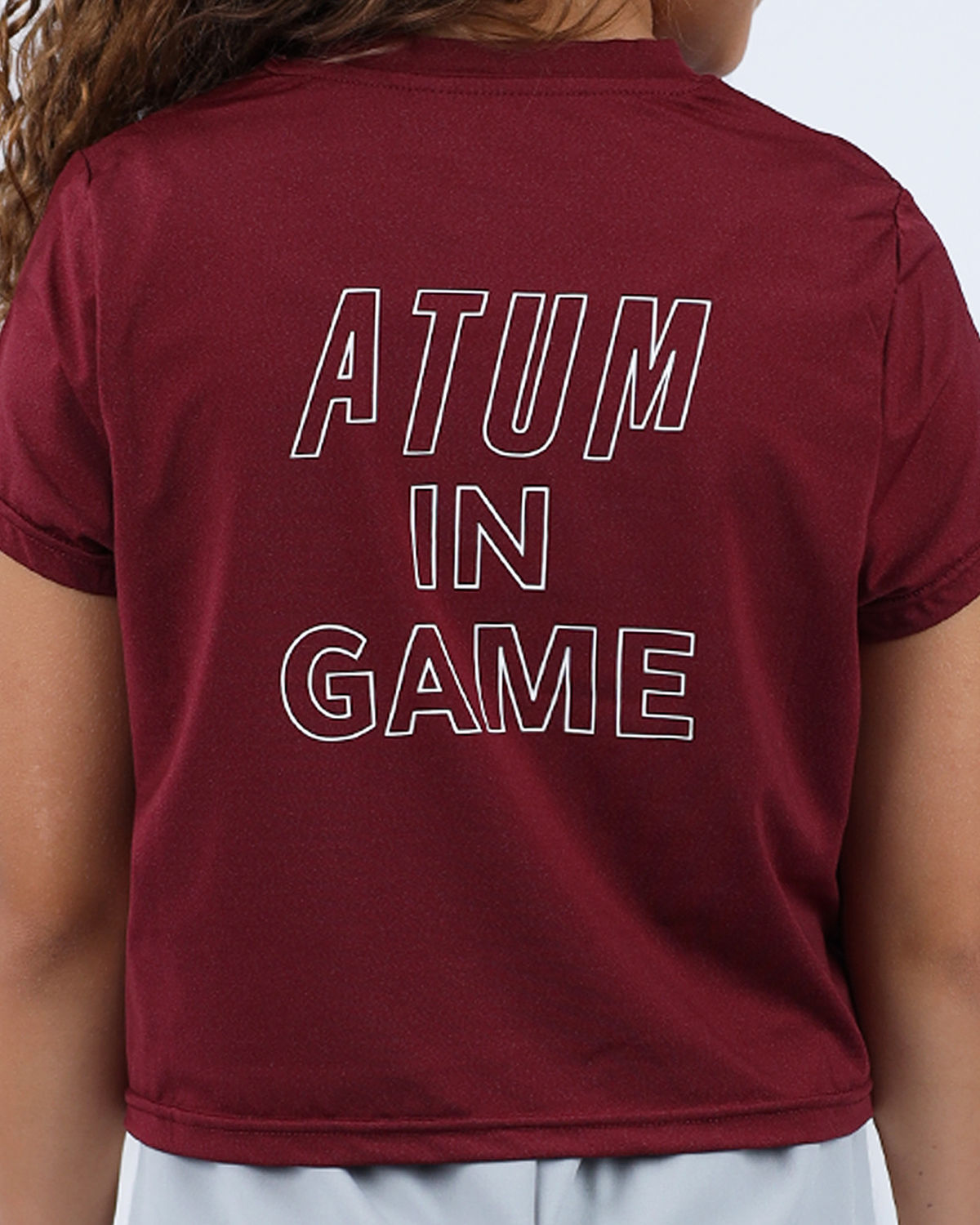 INGAME Short-Sleeve Burgundy T-Shirt-Atum -90879226