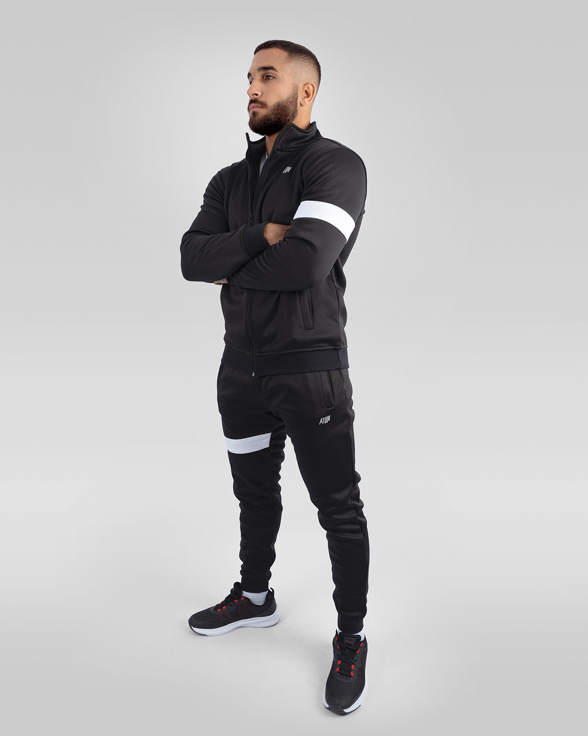 Ultimate Men's Black Tracksuit-Atum -57652555