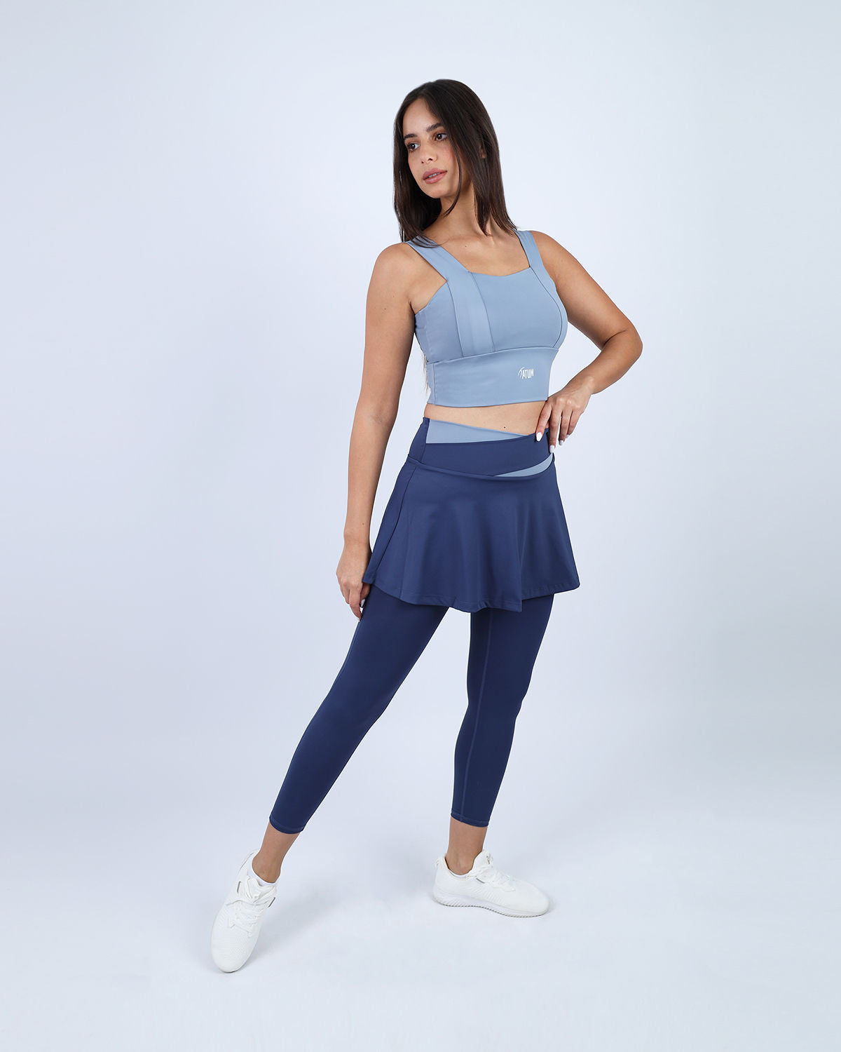 Yoga Fitness Blue Sports Bra-Atum -14852849