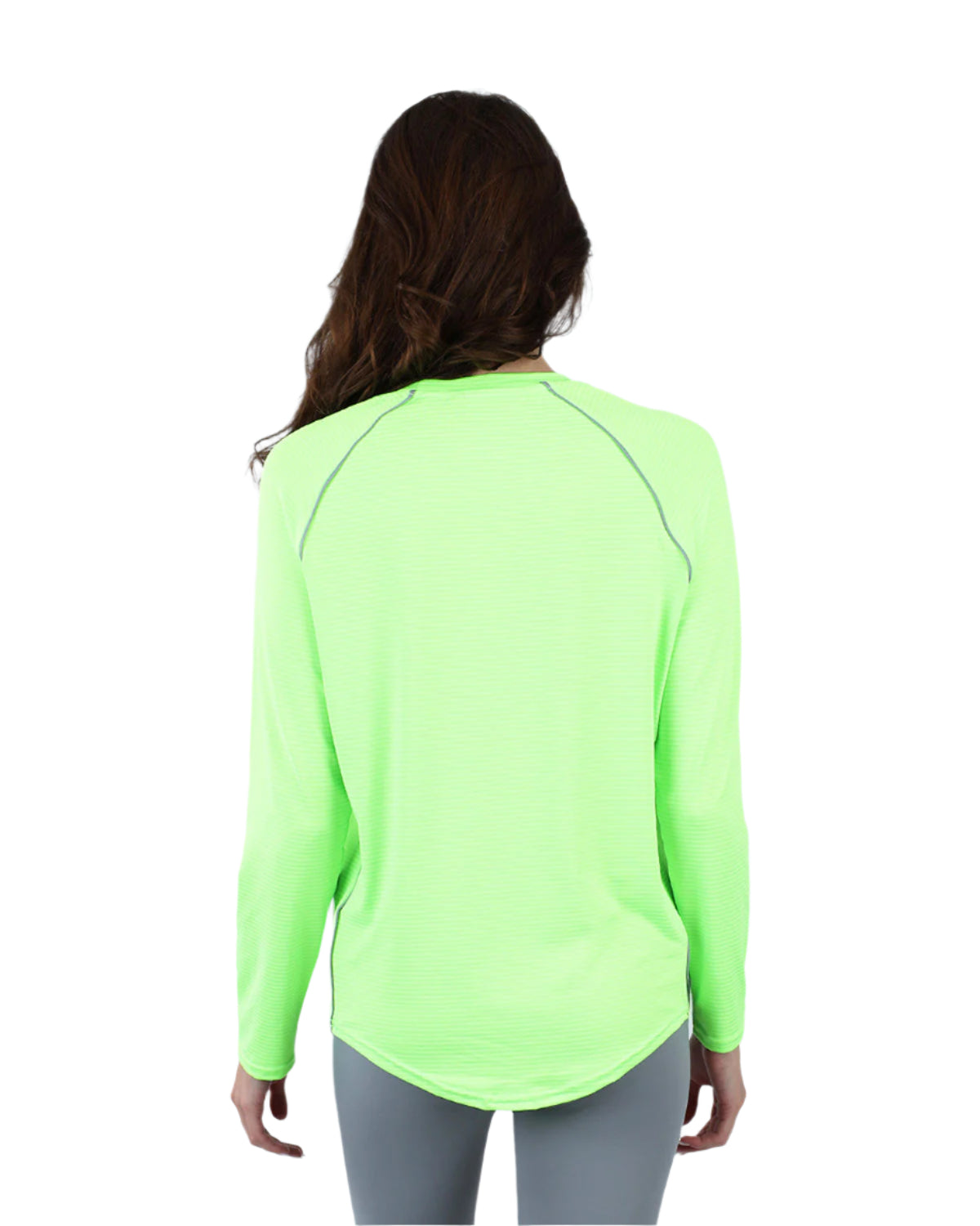 Slim Long Sleeve Lime Green Top-Atum -12316029