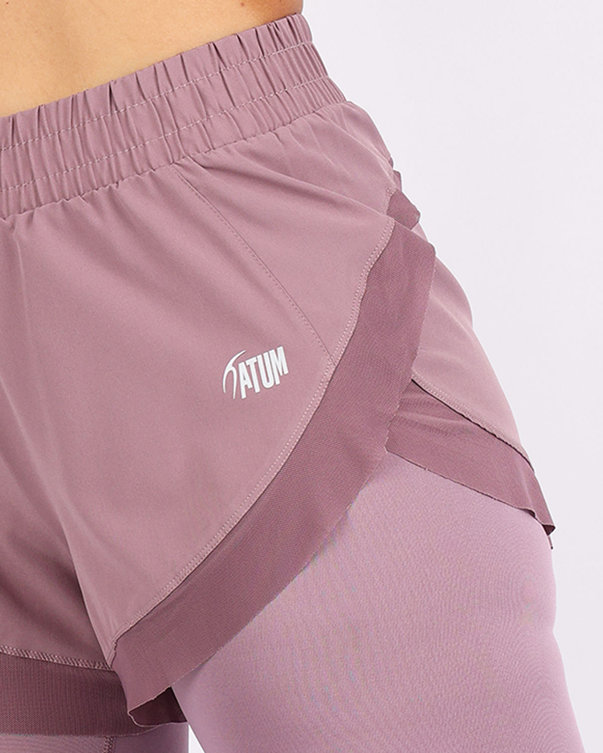 Pocket Wave Skort Purple Leggings-Atum -44383943