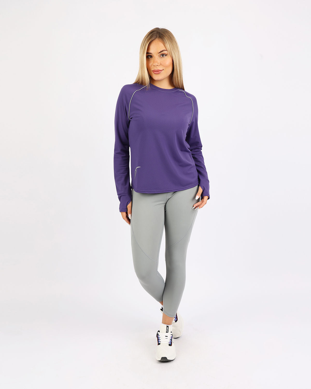 Long-Sleeve Training Purple Top-Atum -61115275
