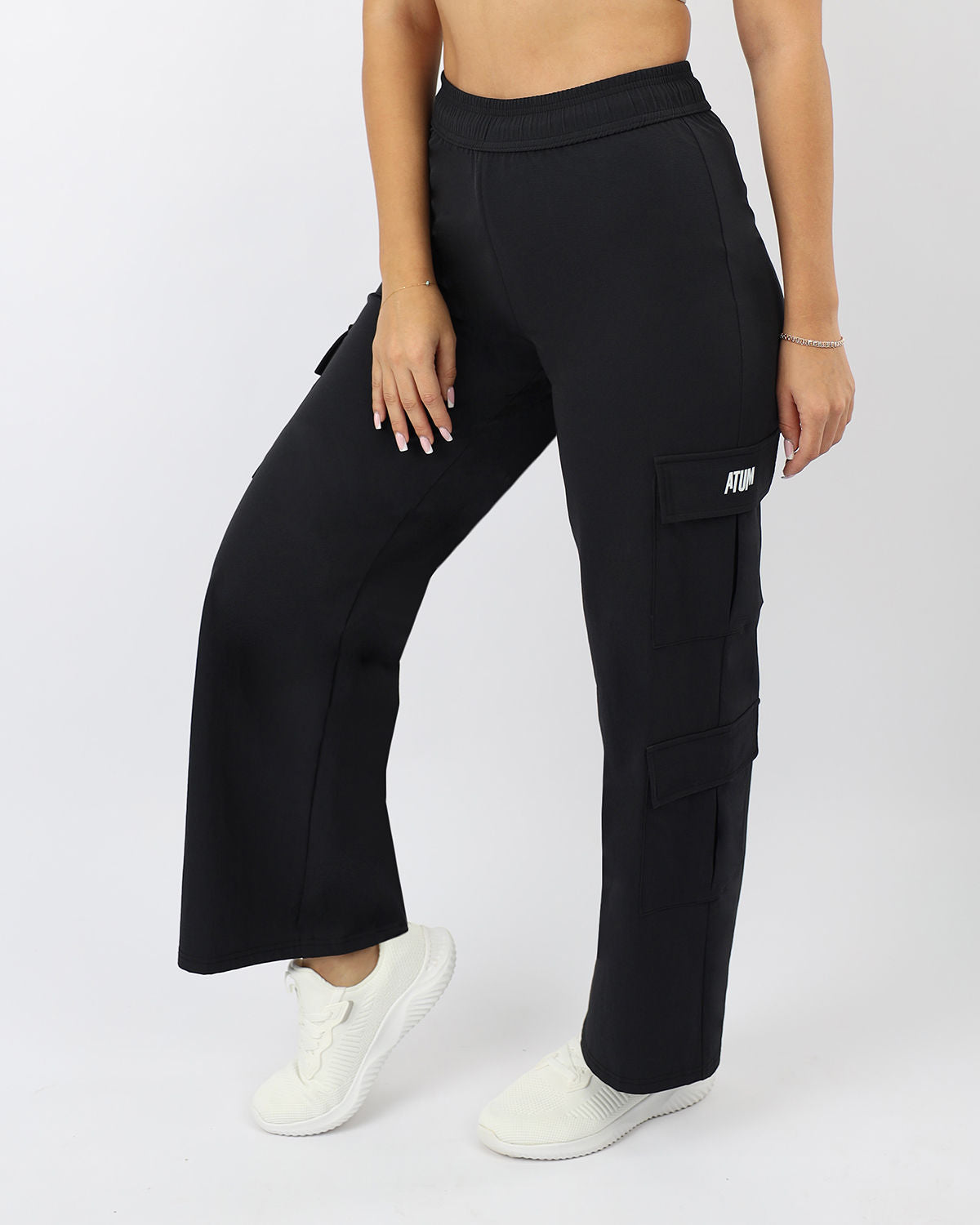 Women's Cargo Navy Pants-Atum -50421352