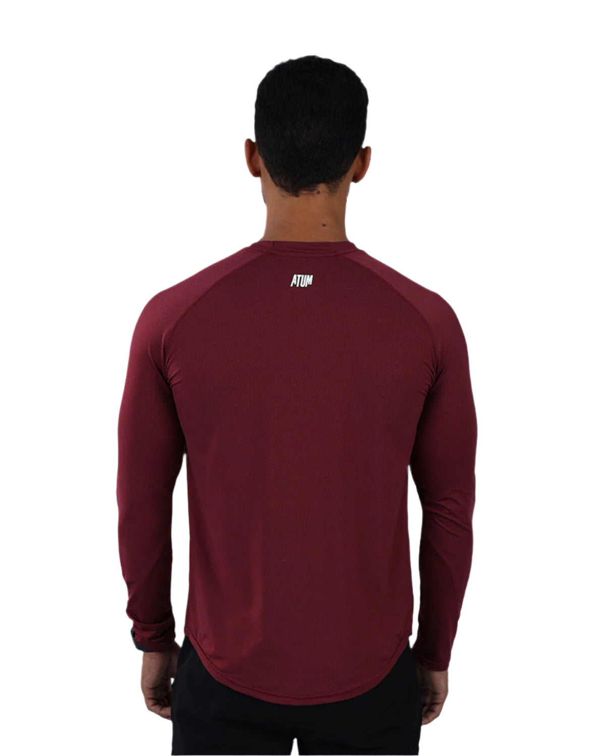 Long Sleeve Running Burgundy Tee-Atum -23085909