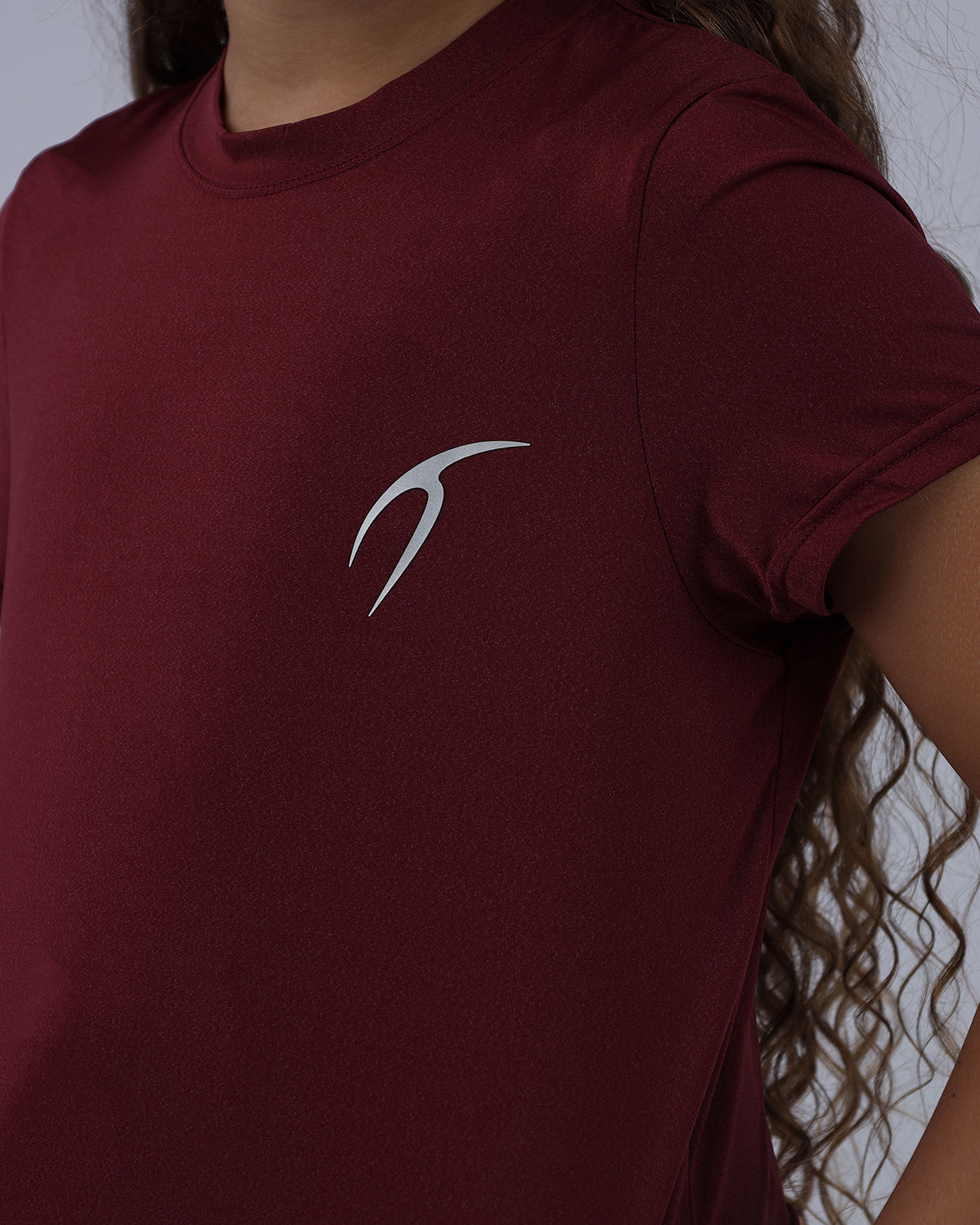 INGAME Short-Sleeve Burgundy T-Shirt-Atum -58705724
