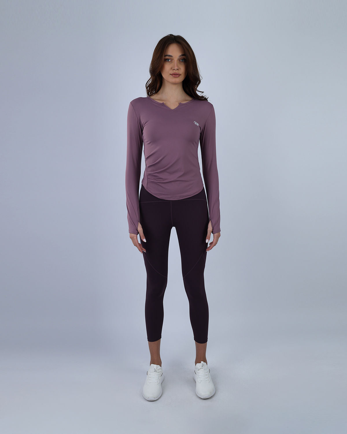 Elegance Women's Purple Long-Sleeve Top-Atum -30751215
