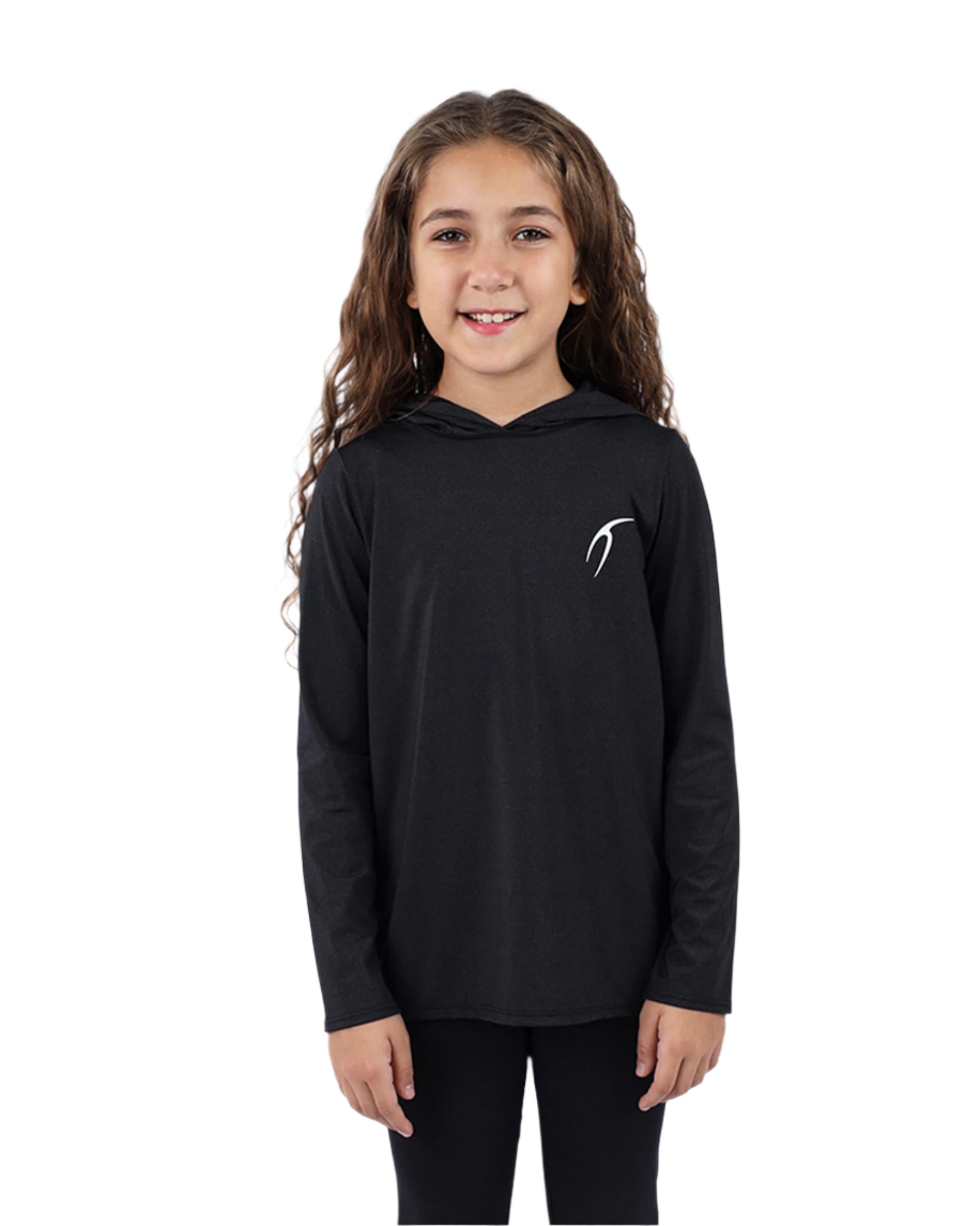 Vivid Long-Sleeve Black Hoodie-Atum -51622349