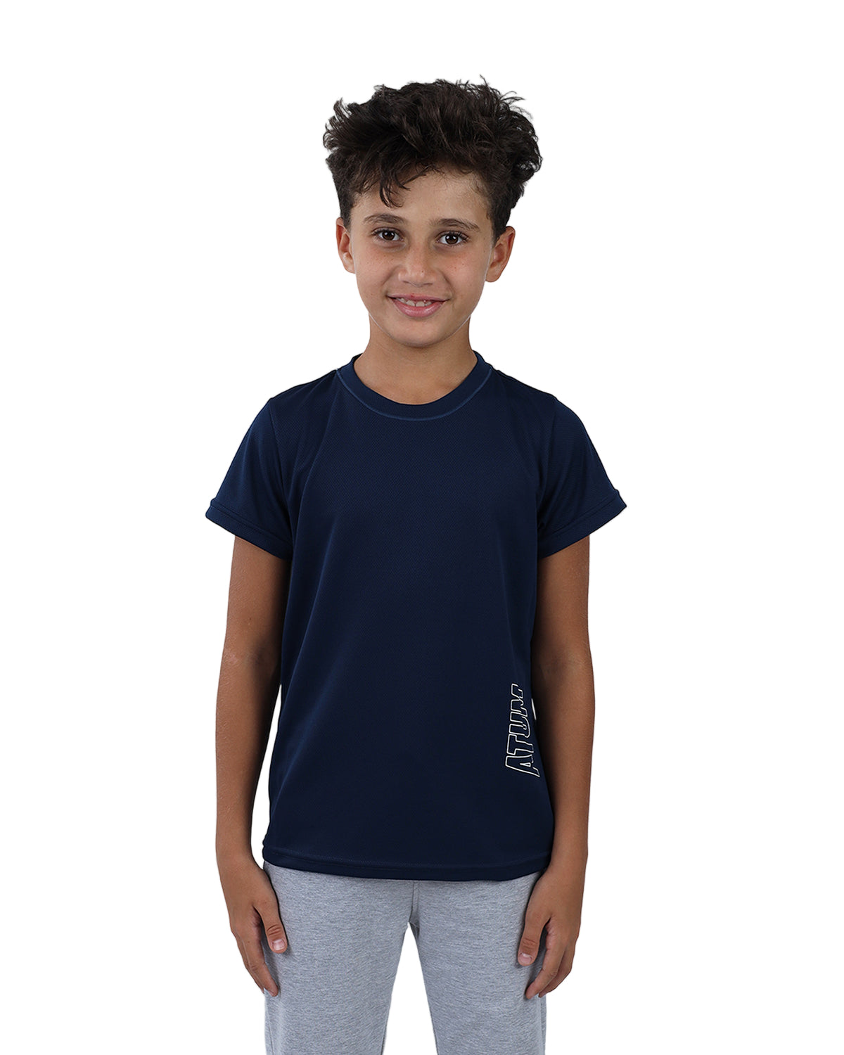Dri-Fit Boys Basic Blue T-Shirt-Atum -80915146