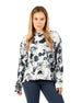 Modern Flora Navy Top