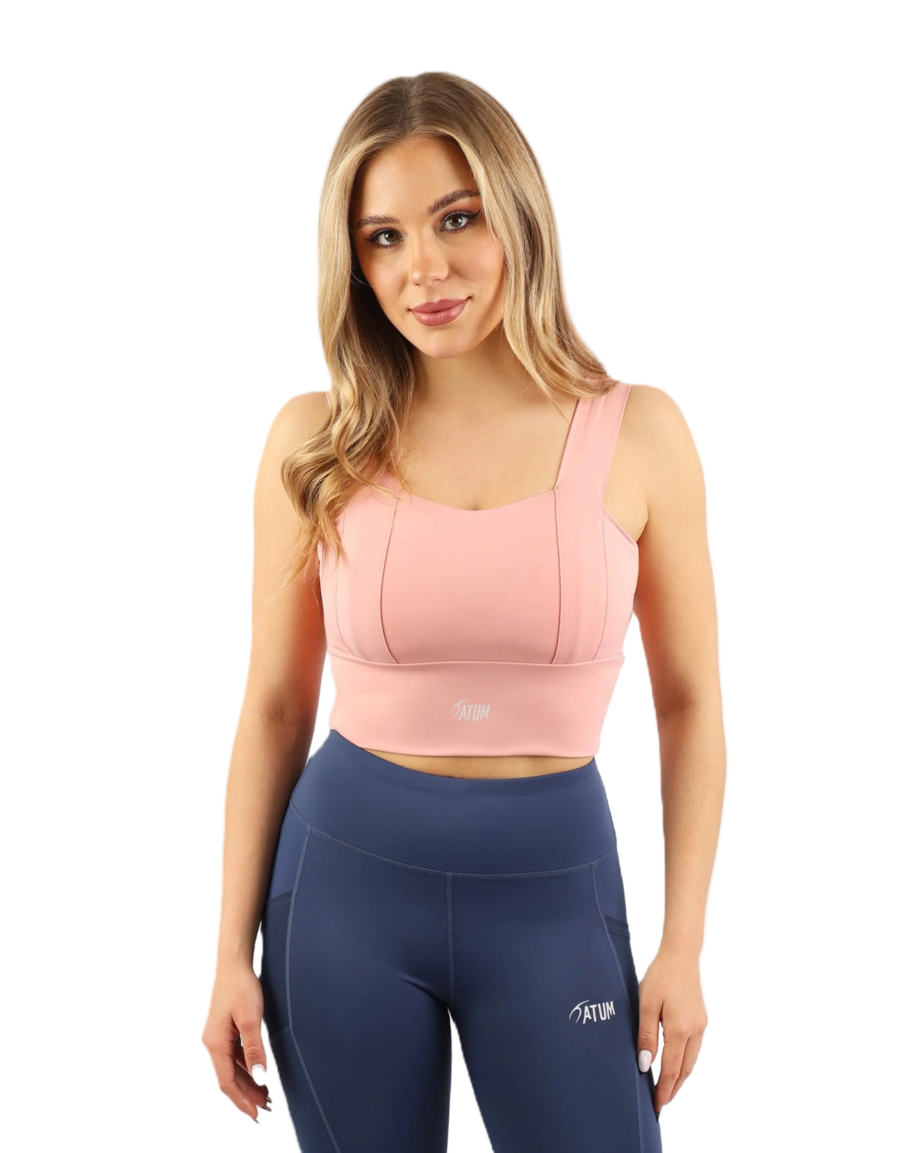 Yoga Fitness Pink Sports Bra-Atum -56233298