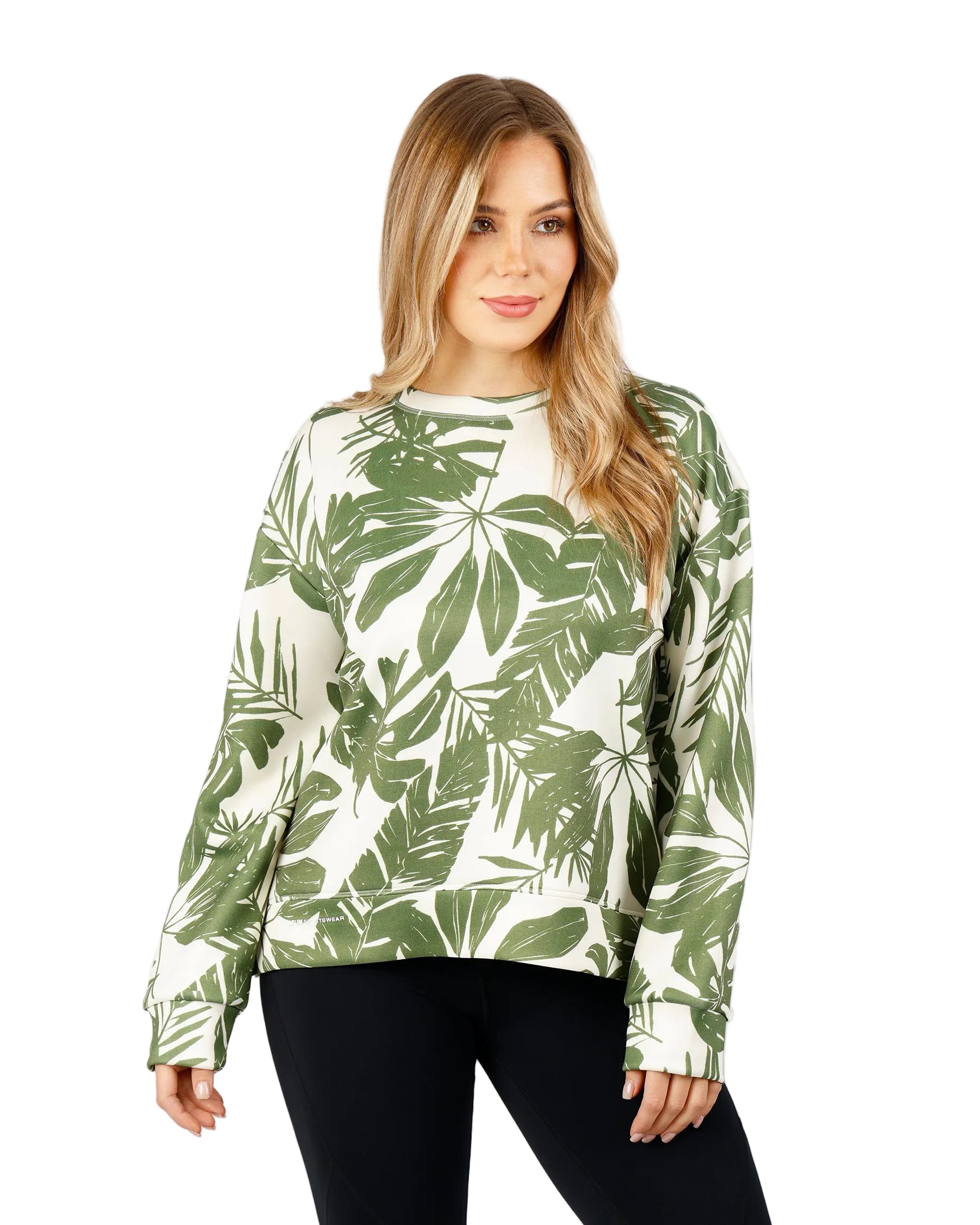 Modern Flora Green Top-Atum -77945950