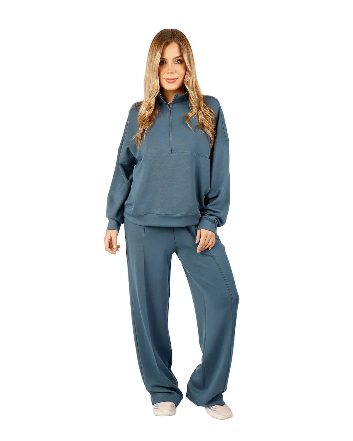 HalfZip Women's Blue Tracksuit-Atum -87013356