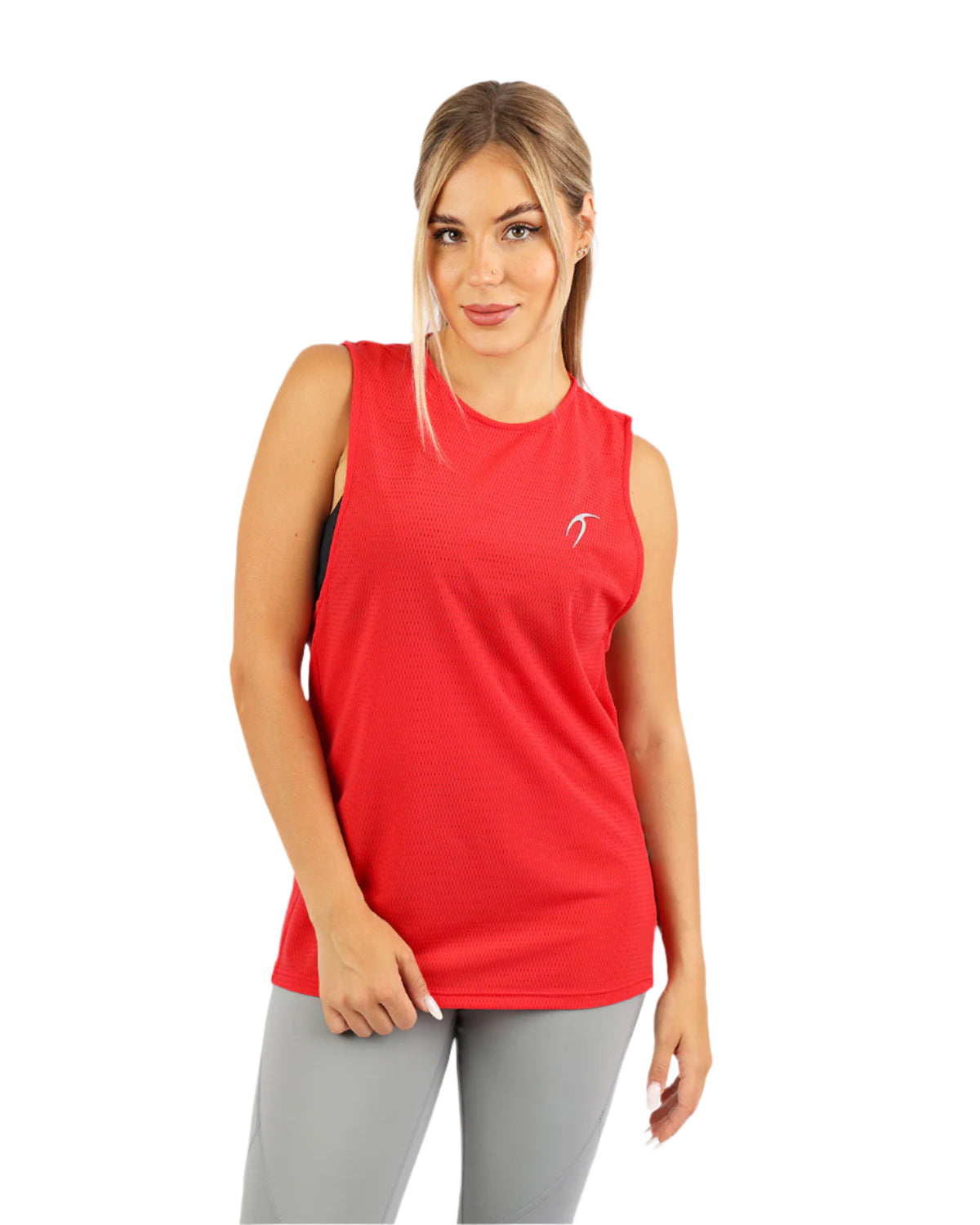 Victory Sleeveless Red Tank Top-Atum -56823434