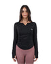 Elegance Women's Black Long-Sleeve Top