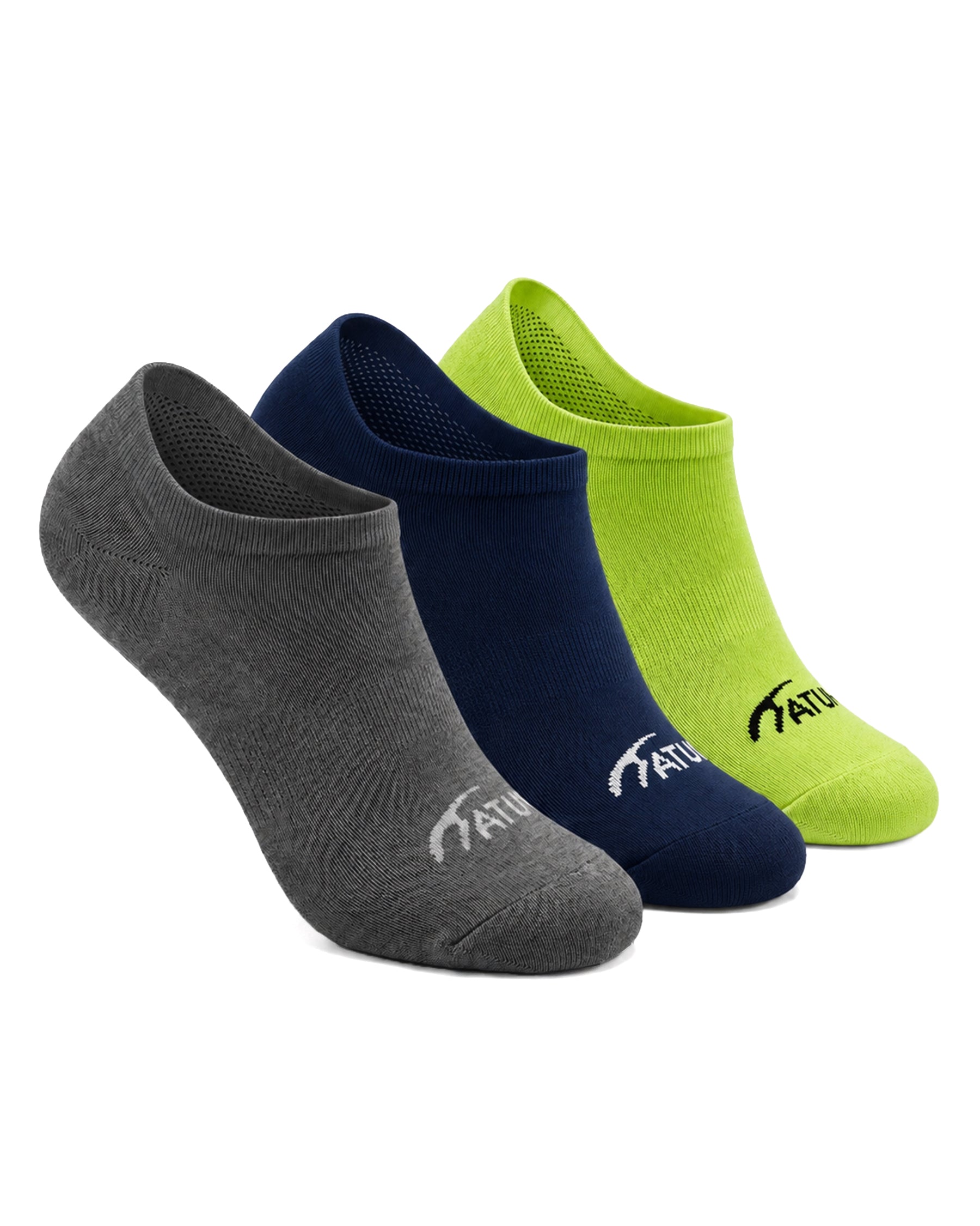 Adults Low-Cut MixGreen Training Socks-Pack of 3-Atum -12142942