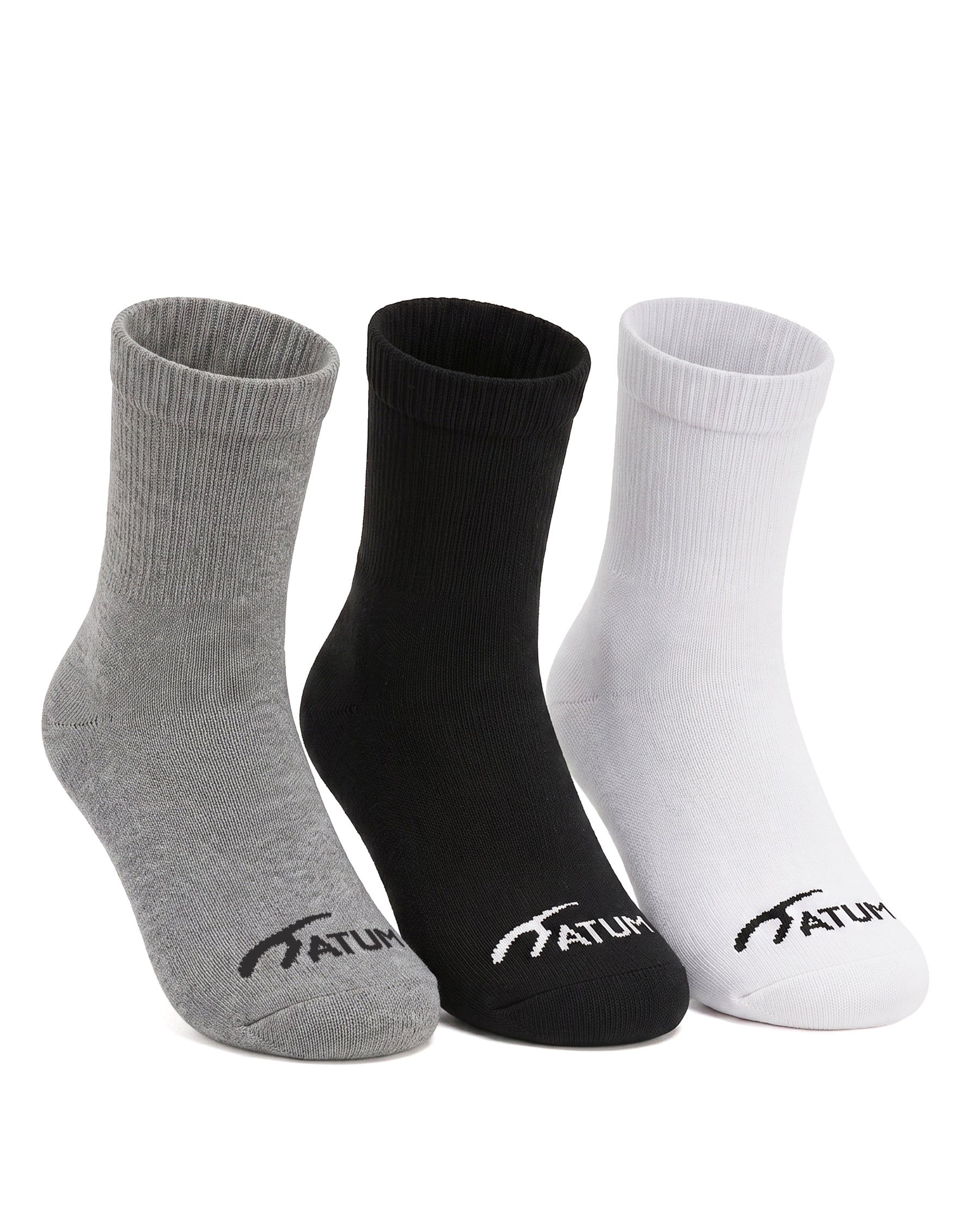 Kids Mid-Crew Mix Socks-Pack of 3-Atum -29195586