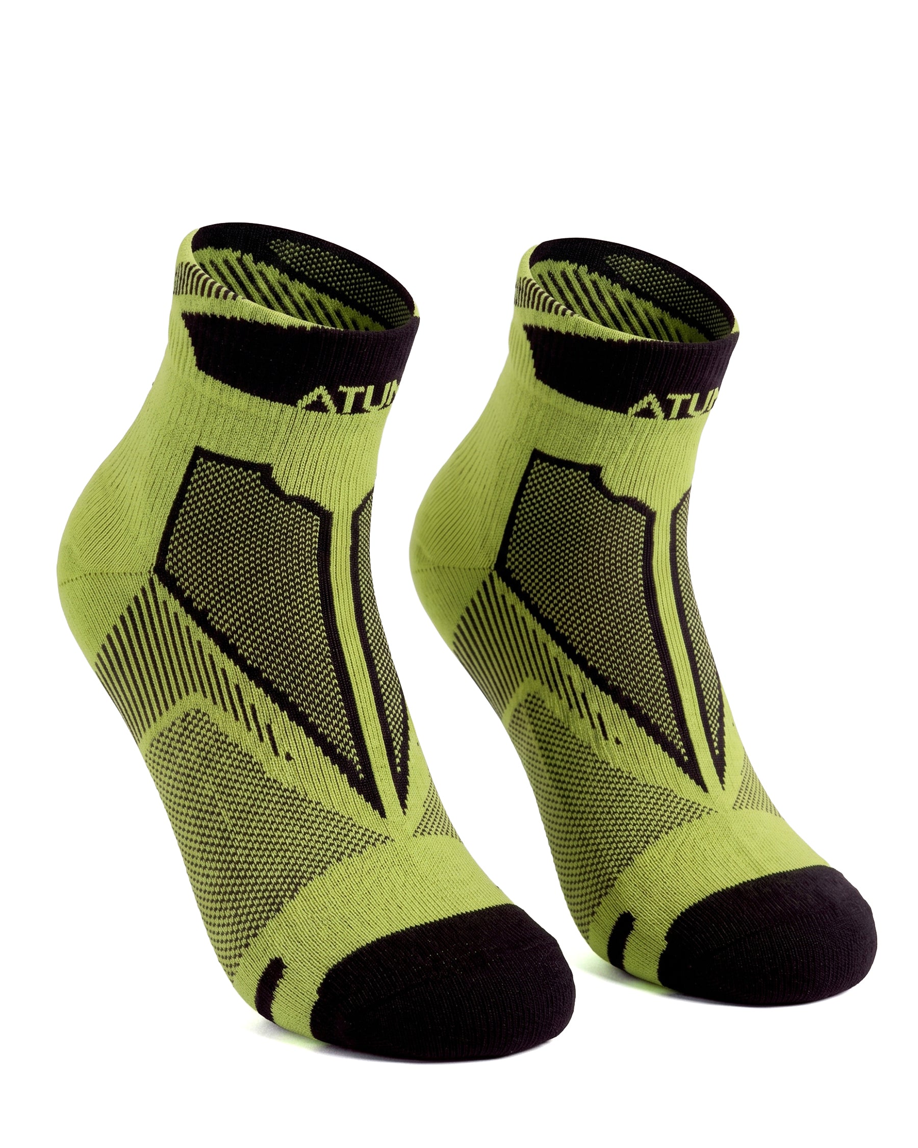 Adults Unisex Low-Cut Green Training Socks-Atum -77376590