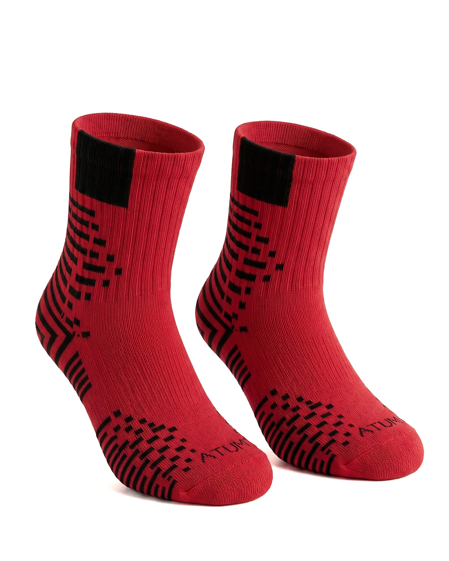 Kids Mid-Crew Red-Tex Training Socks-Atum -49665261