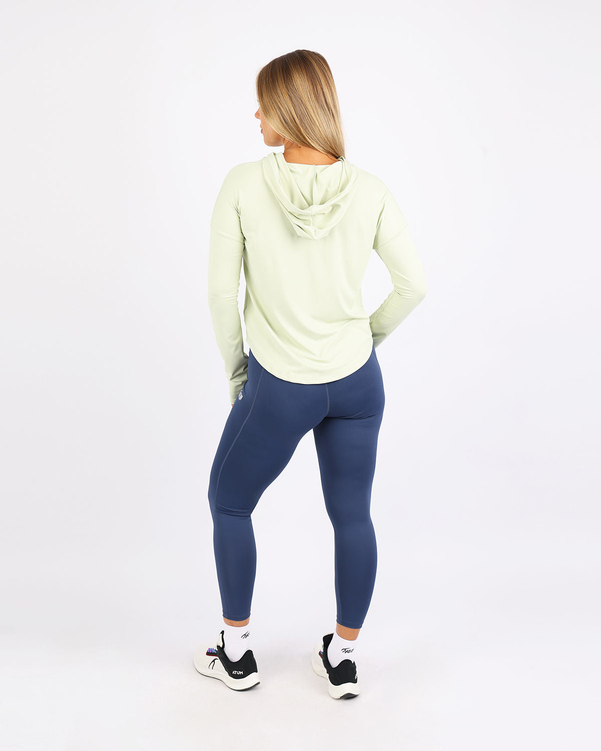 Long Slevess Women's Green Hoodie-Atum -47660479