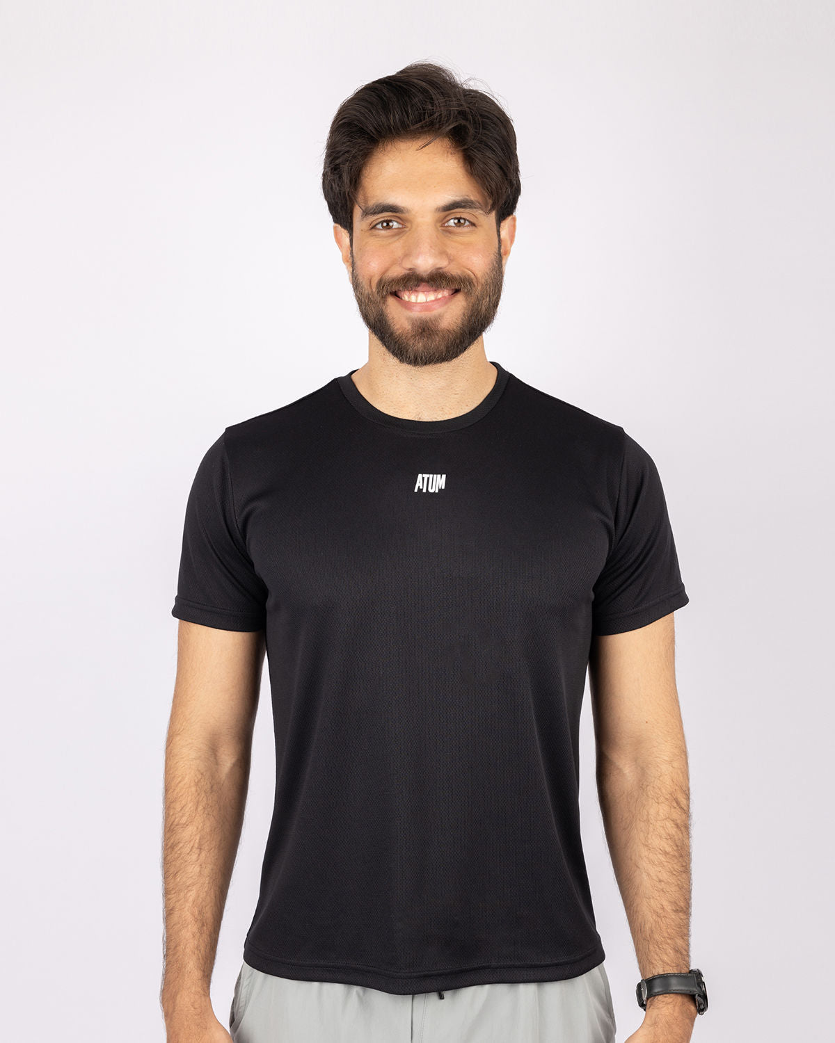Squat Core Mesh Black T-Shirt-Atum -71067205