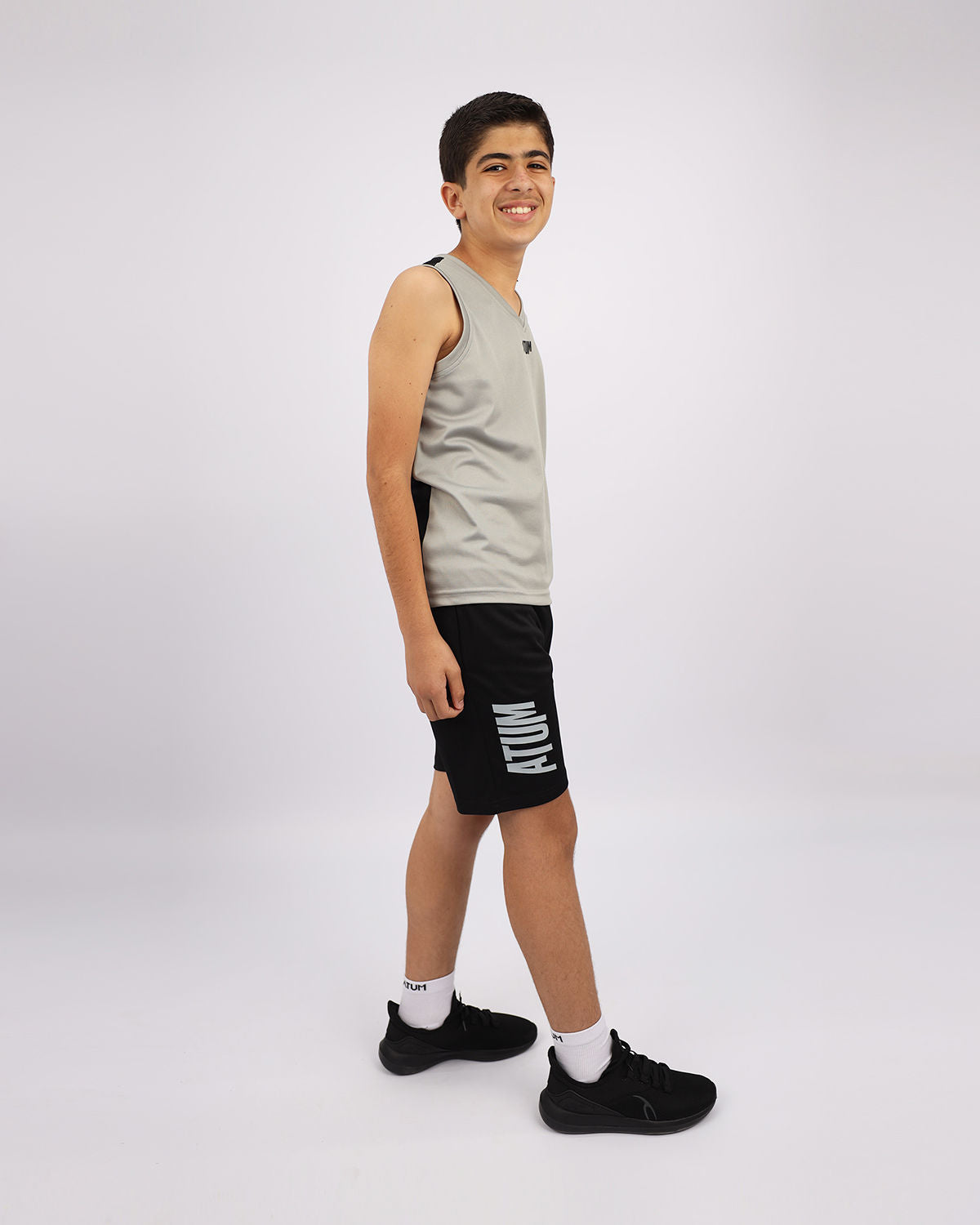 Basketball Boy's Black Short-Atum -84173097