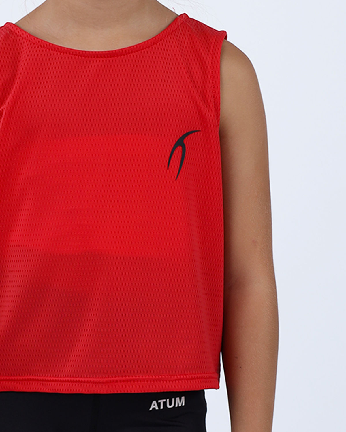 Ultra Sleeveless Cropped Red T-Shirt-Atum -86906873