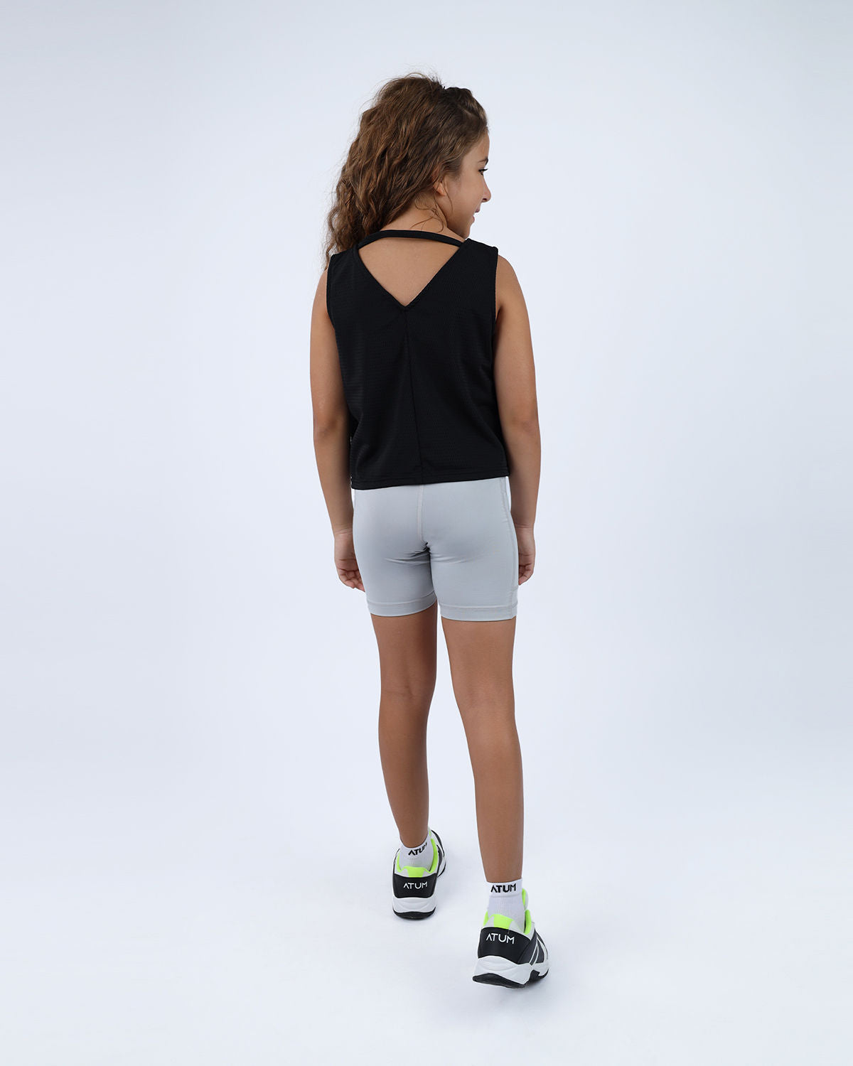 Ultra Sleeveless Cropped Black T-Shirt-Atum -58891712