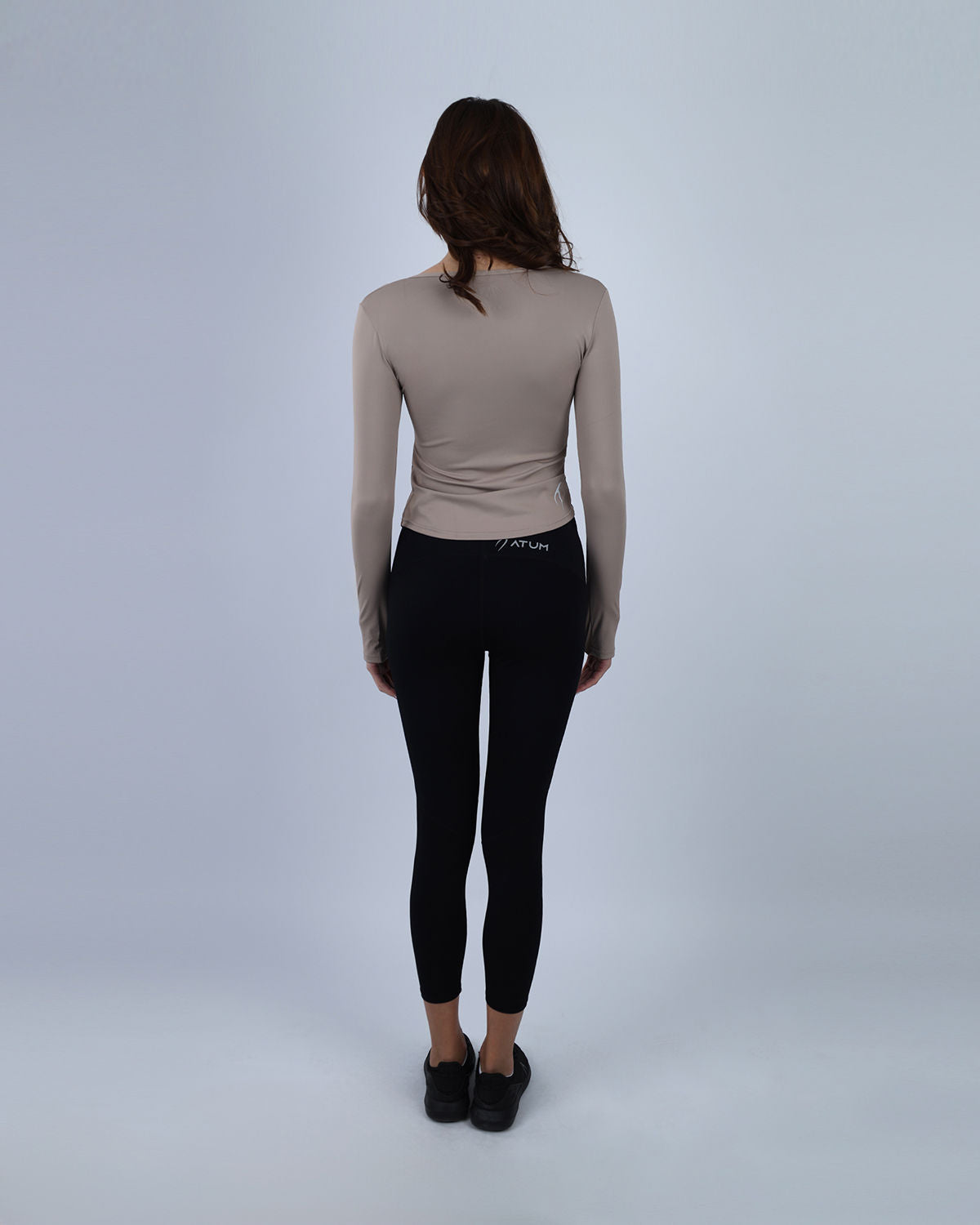 Elegance Women's Coffee Long-Sleeve Top-Atum -50104360