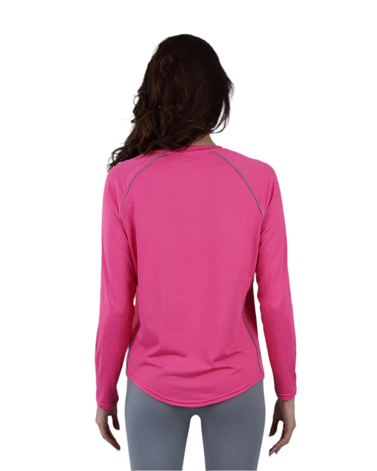 Slim Long Sleeve Fuchsia Top-Atum -55939806