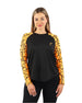 Crew Neck Long Sleeve Orange Top