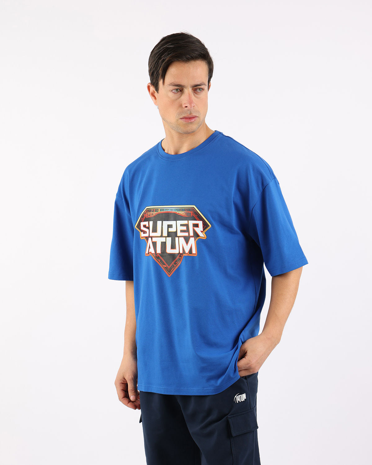 Supreme Blue Men's T-Shirt-Atum -43288247