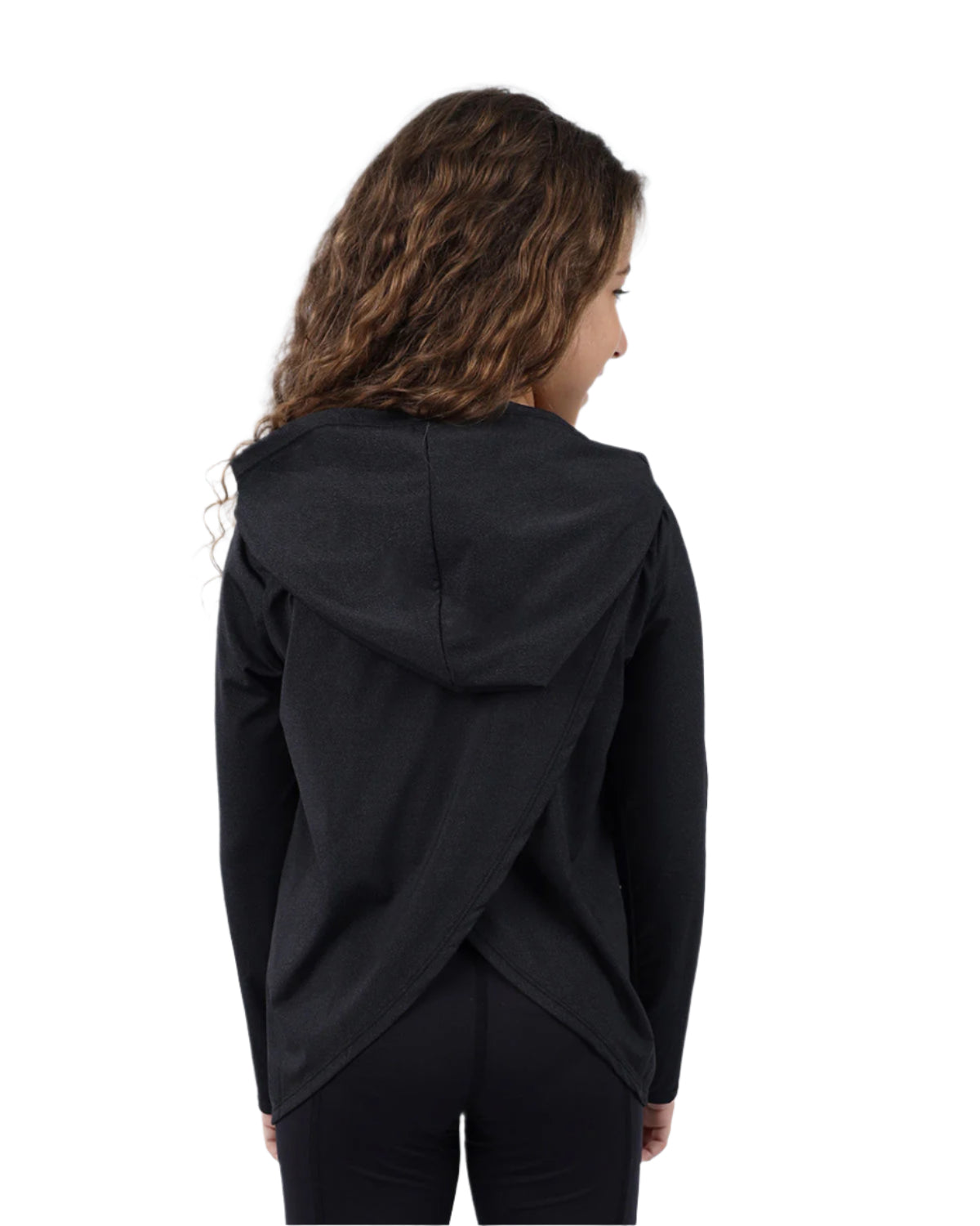 Vivid Long-Sleeve Black Hoodie-Atum -44402115