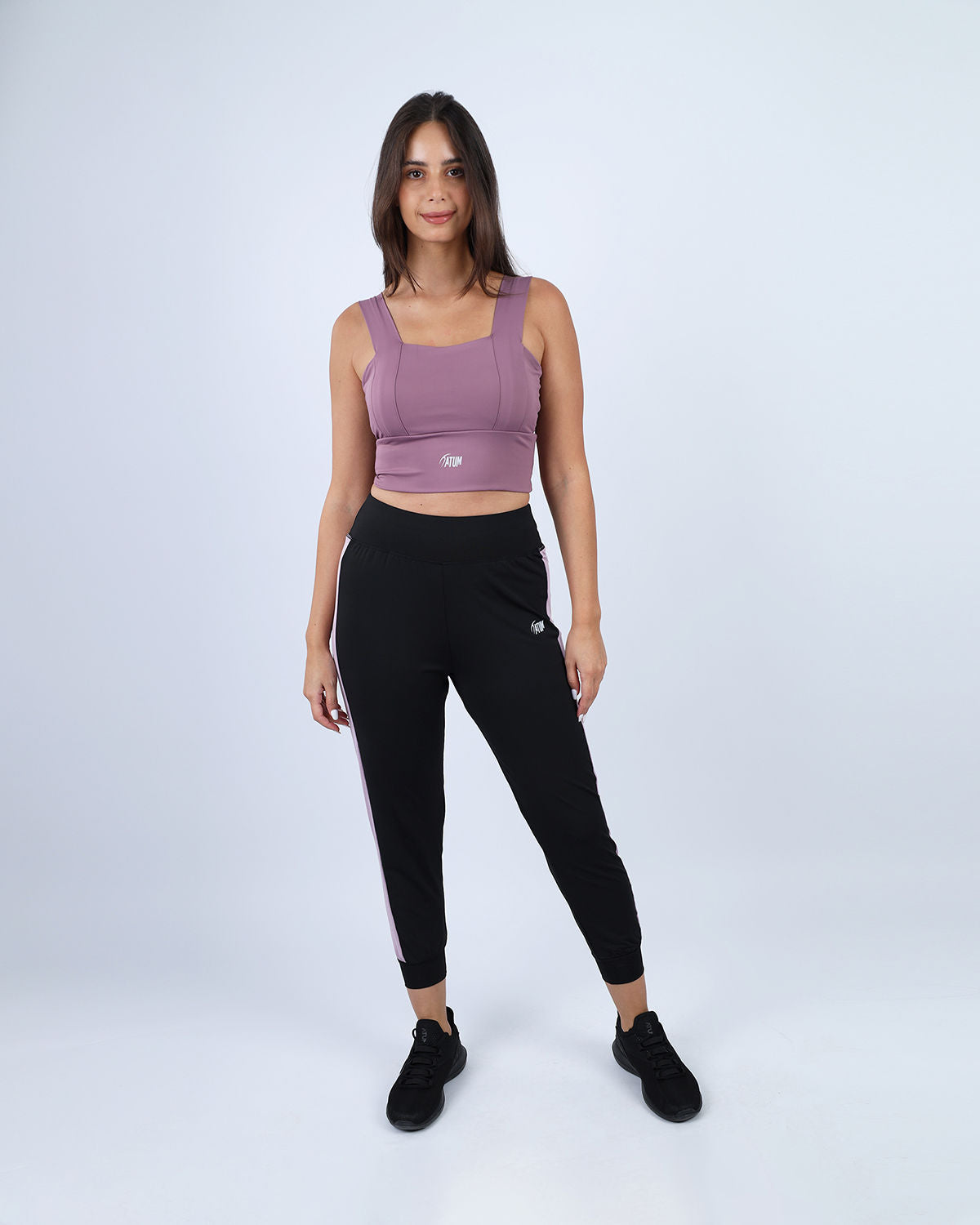 Stride Contrast Panel Pink Pants-Atum -19010314