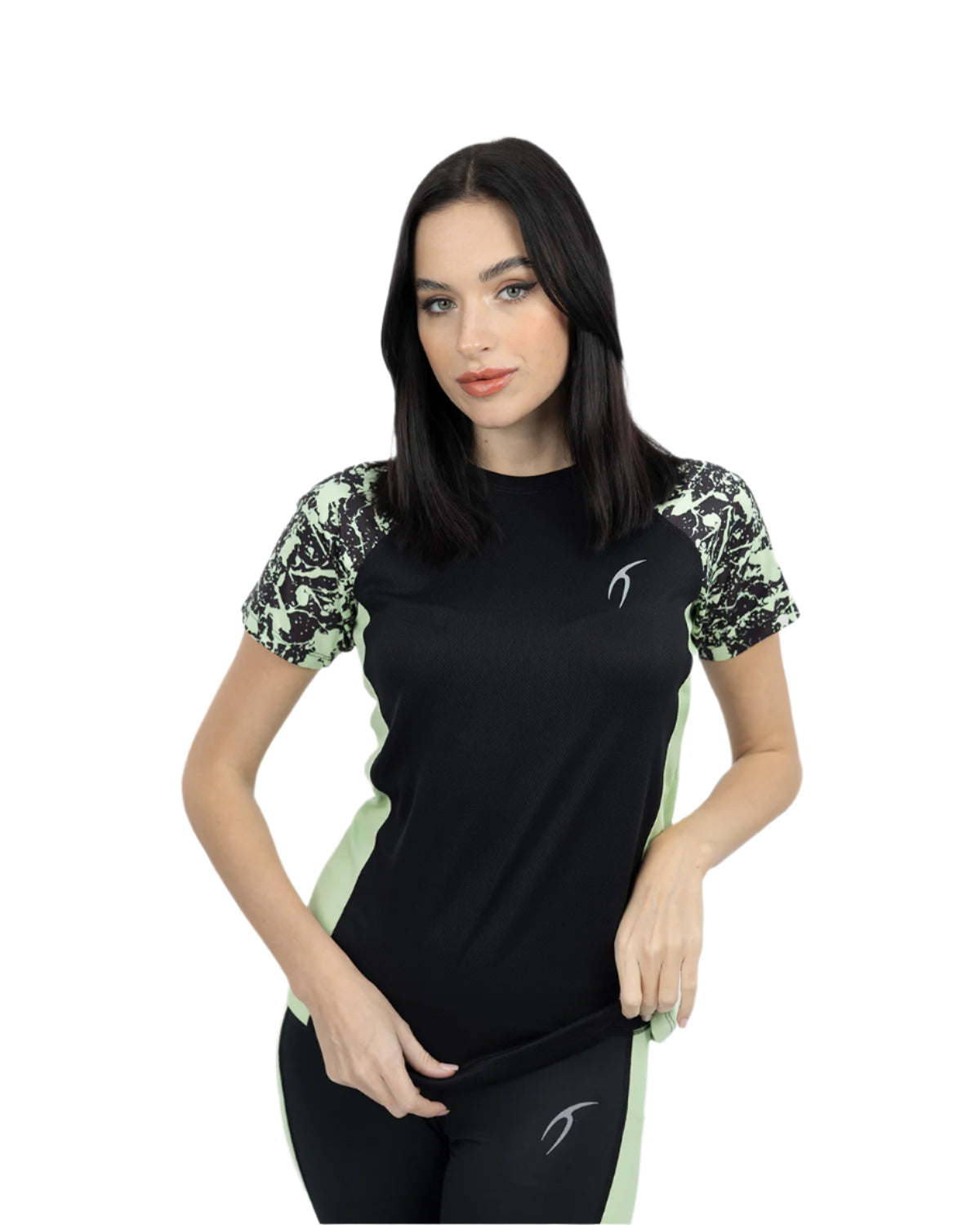 Women's Short Sleeves Black T-Shirt