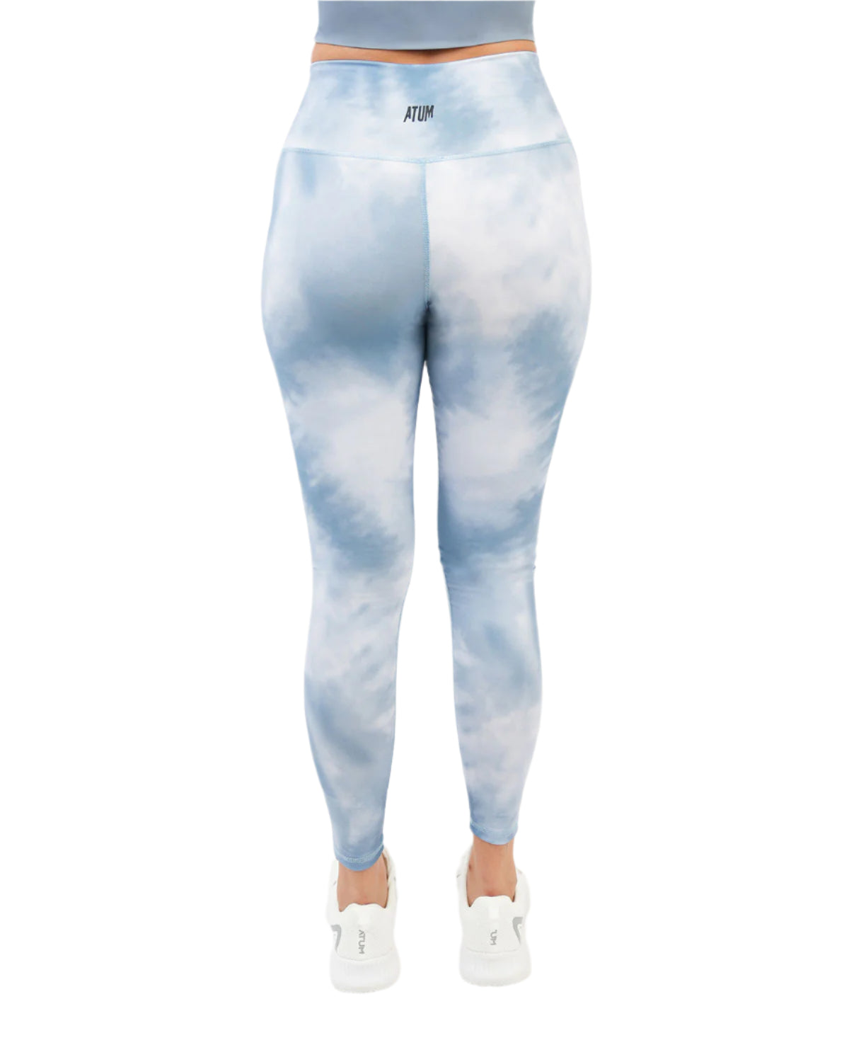 Yoga Printed Blue Leggings-Atum -30554196