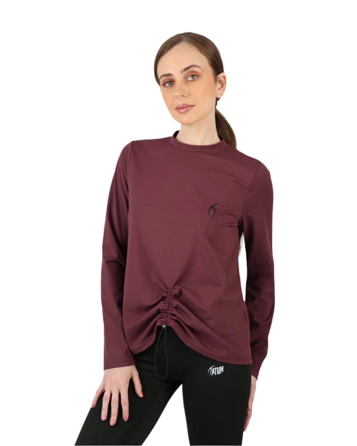Training Long-Sleeve Burgundy T-Shirt-Atum -5321920