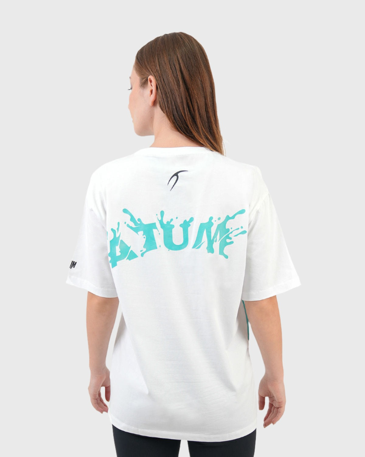 Oversized Splash White T-Shirt-Atum -26654972