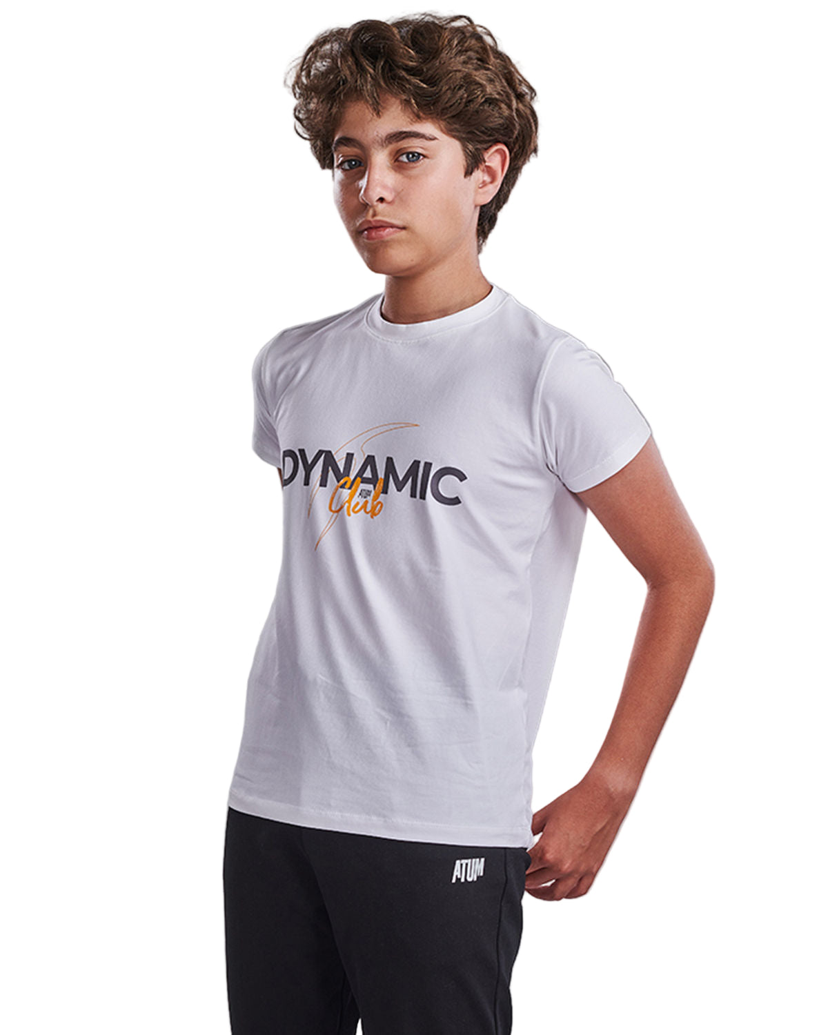 Boy's Dynamic Club White T-Shirt-Atum -17619104