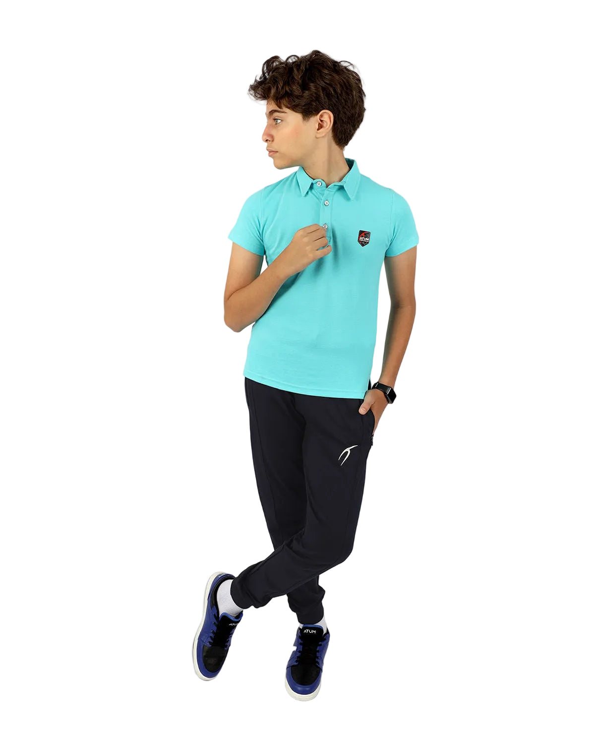 Boy's Blue Polo Shirt-Atum -39184264