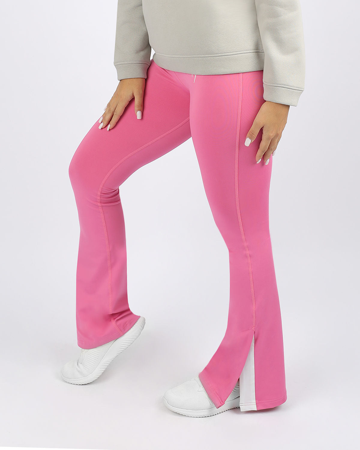 Slit Yoga Pink Leggings-Atum -70751175