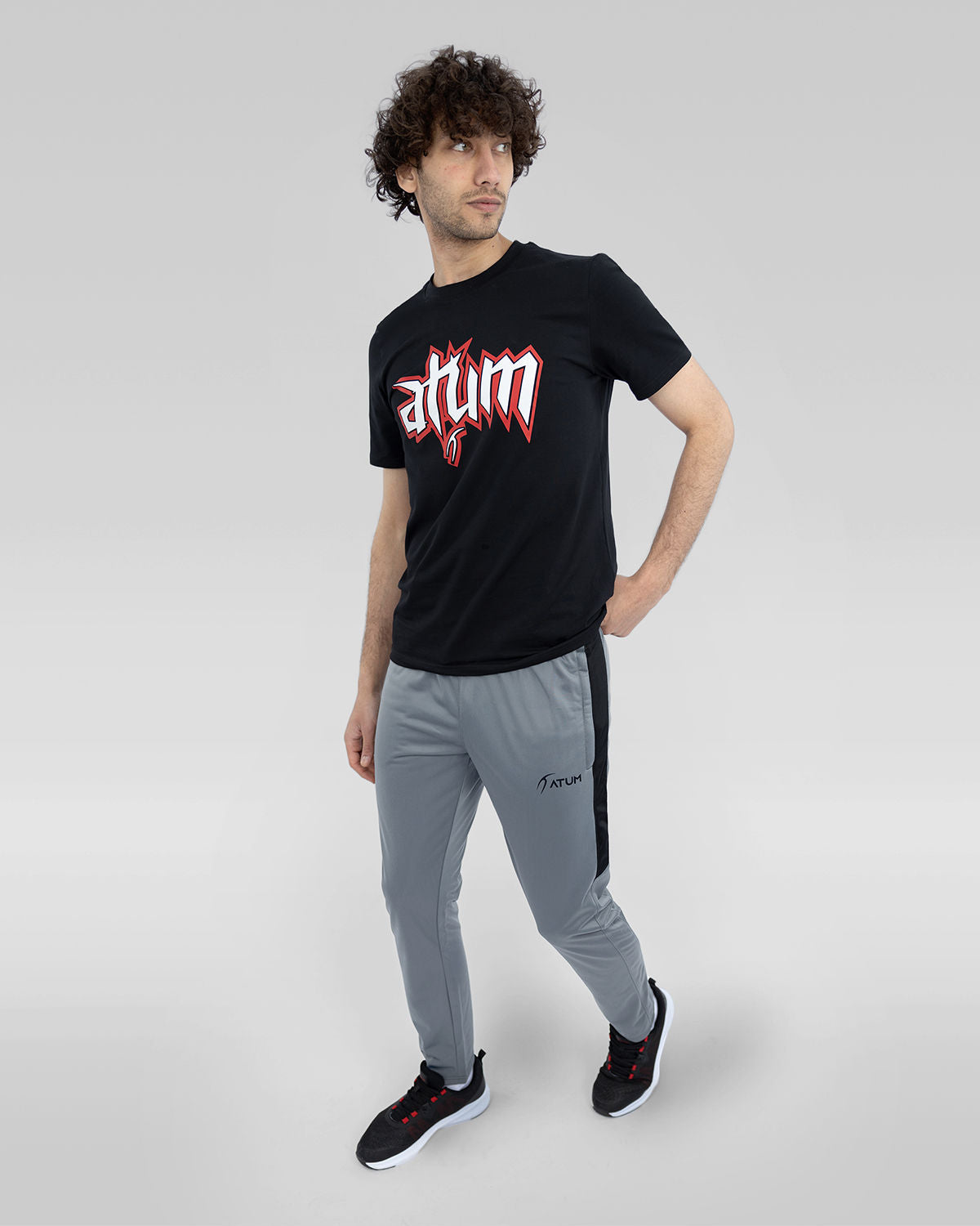 Men's Dynamic Gray Sweatpants-Atum -2976627