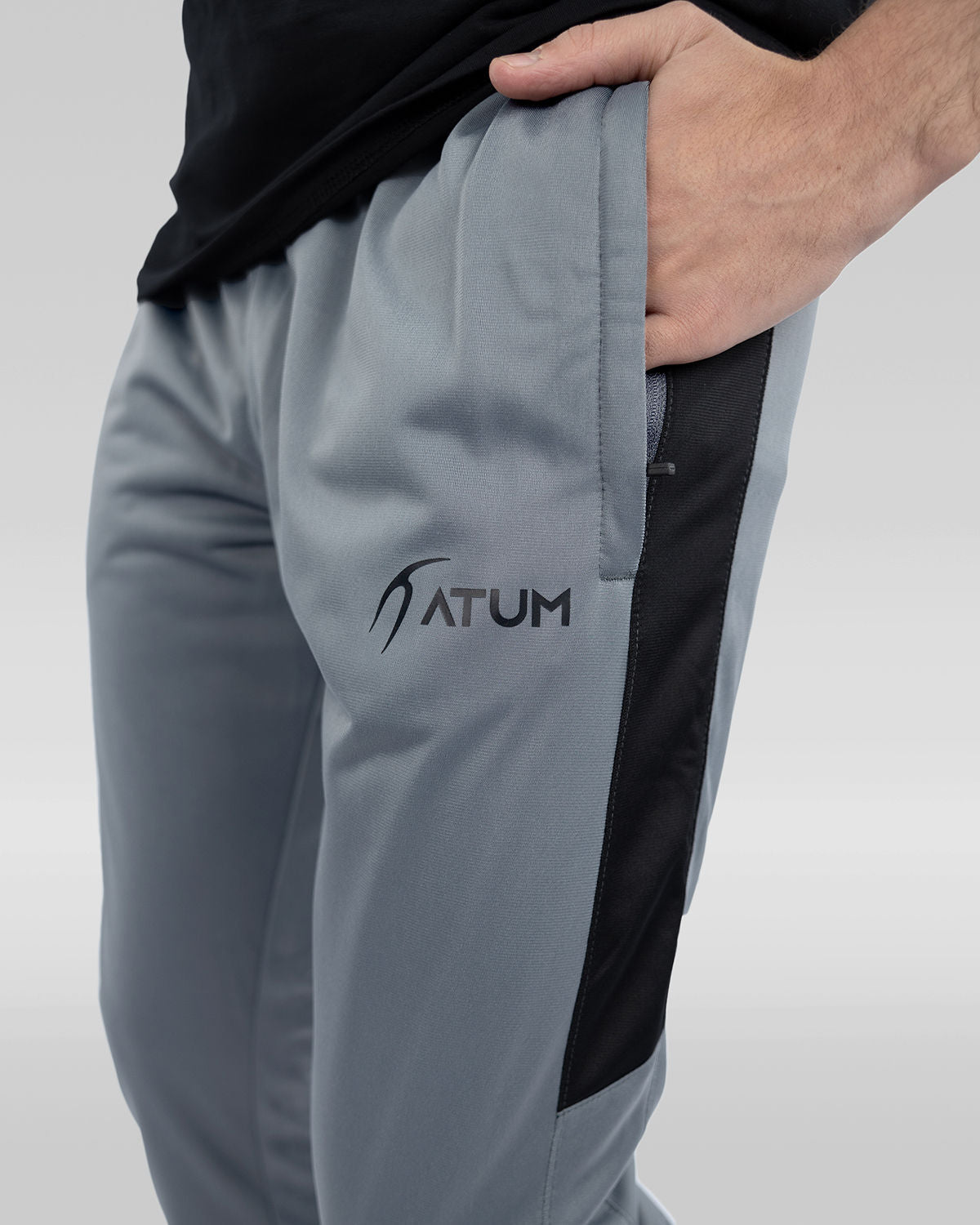 Men's Dynamic Gray Sweatpants-Atum -2335556