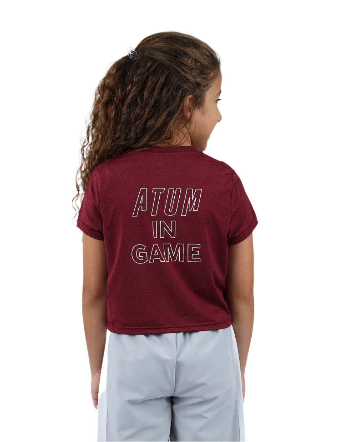 INGAME Short-Sleeve Burgundy T-Shirt-Atum -77975702