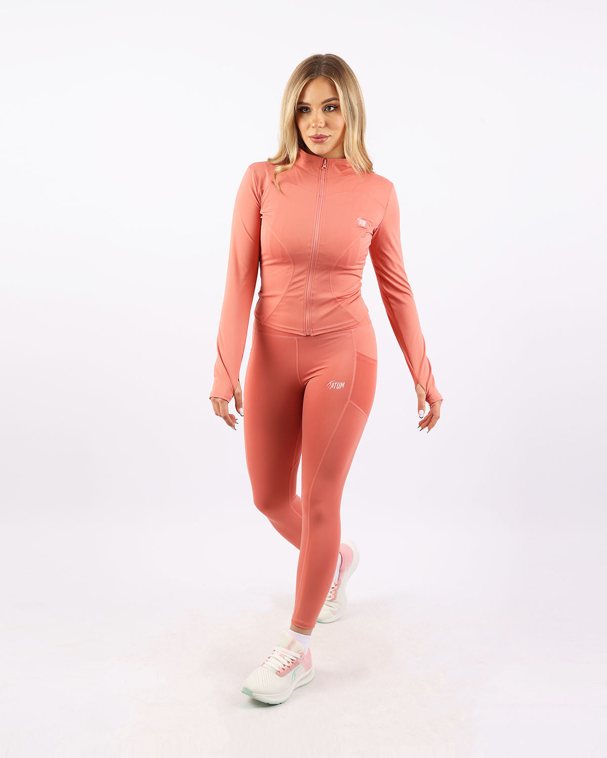Pocket Flex Capri Coral Leggings-Atum -45577120