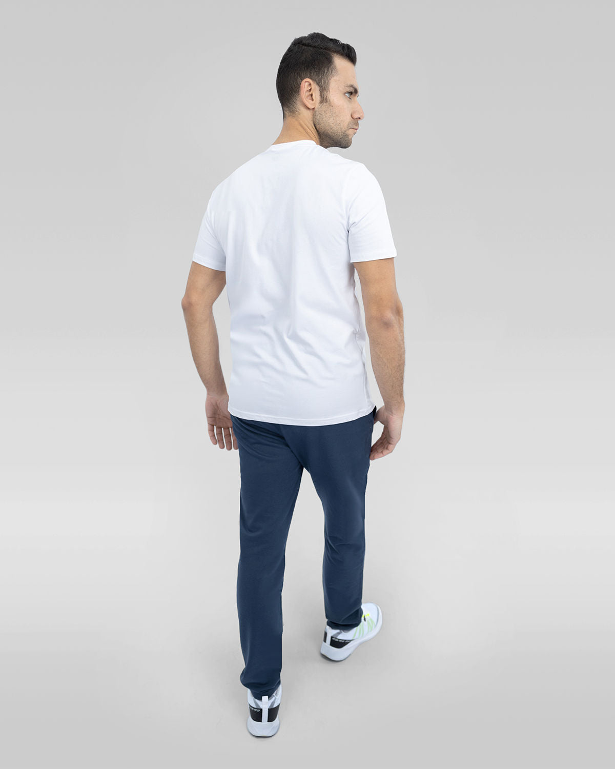 Men's Graphic Logo White T-Shirt-Atum -85167266