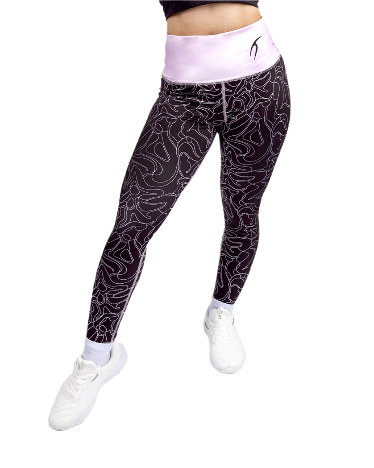 Women's Limitless Black Leggings-Atum -23313722